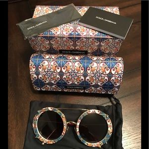 Dolce and Gabbana Majolica Sunglasses